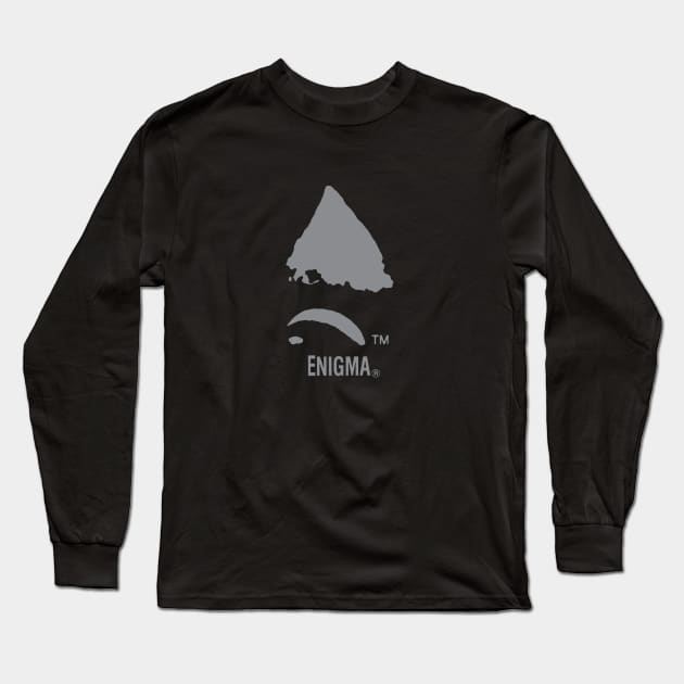 Enigma Records Long Sleeve T-Shirt by MindsparkCreative